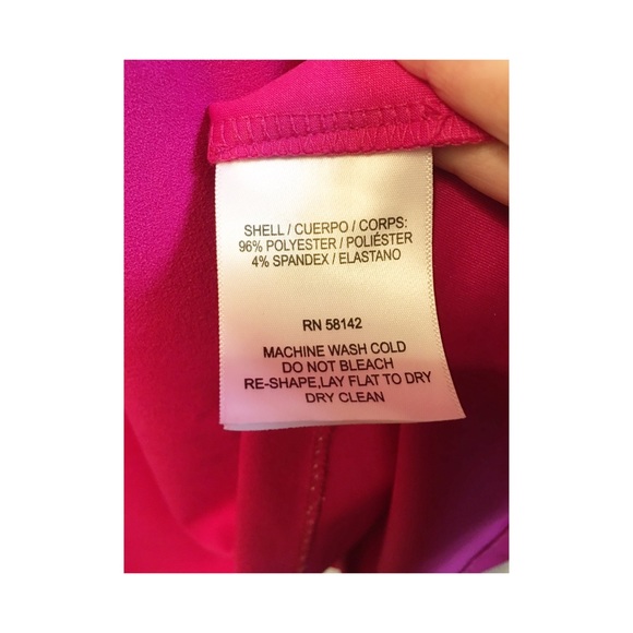 London Times Pink Crepe Ruffle Dress - Picture 6 of 8